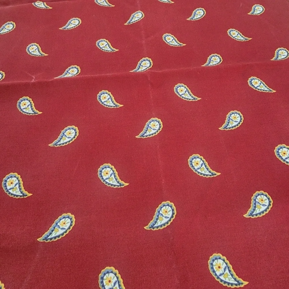 Dan River Single Red‎ Paisley Pillowcase Vintage 90's Trending